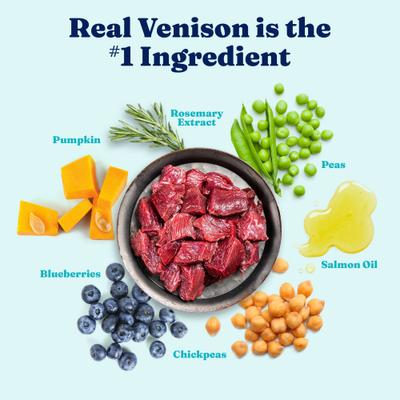 Show full view: Solid Gold Sensitive Stomach Gut Health Wild Venison & Potato Grain-Free Dry Dog Food, 3.75-lb bag slide 4 of 12