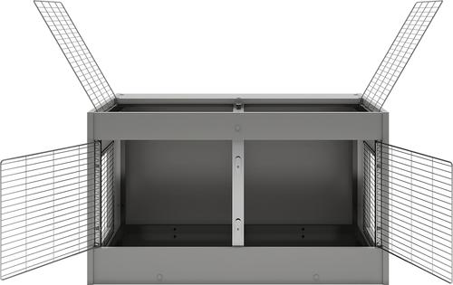 Show full view: New Age Pet ECOFLEX Cozy Critter Connect-A-Hutch Modular Small Pet Hutch, Grey slide 6 of 12