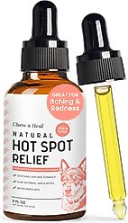 Chew + Heal Natural Hot Spot Relief Topical Liquid for Dogs, 2-fl oz bottle