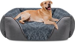 Invenho Orthopedic Washable Dog Bed with Anti-Slip Bottom, Grey, XX-Large