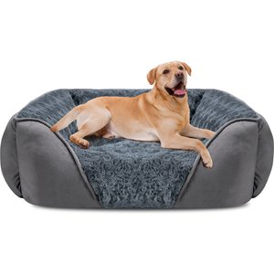 Invenho Orthopedic Washable Dog Bed with Anti-Slip Bottom, Grey, XX-Large