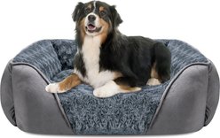 Invenho Orthopedic Washable Dog Bed with Anti-Slip Bottom, Grey, X-Large