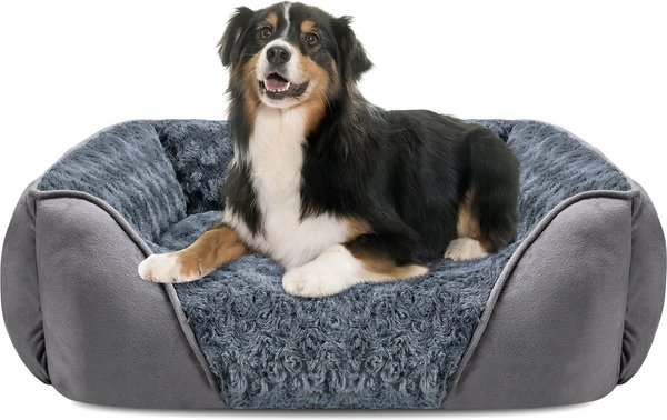 Show full view: Invenho Orthopedic Washable Dog Bed with Anti-Slip Bottom, Grey, X-Large slide 1 of 8