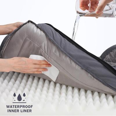 Show full view: Invenho Waterproof Orthopedic Couch Dog Bed with Washable Removable Cover, Grey, Large slide 3 of 9