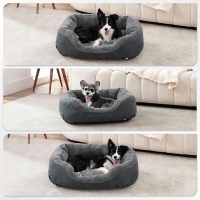 Show full view: Invenho Orthopedic Washable Dog & Cat Bed, Grey, Large slide 8 of 10