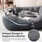 Show in main carousel: Invenho Orthopedic Washable Dog & Cat Bed, Grey, Large slide 4 of 10