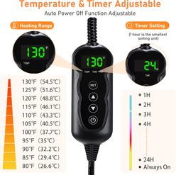 Invenho Heated Dog & Cat Bed, Grey, Large slide 2 of 7