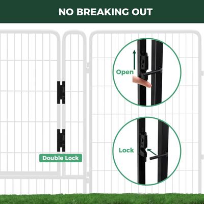 Show full view: FXW Instant Outdoor Dog Playpen, Black, 45-in, 16-panel slide 4 of 8