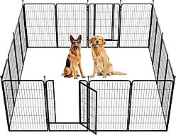FXW Instant Outdoor Dog Playpen, Black, 45-in, 16-panel