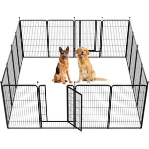 FXW Instant Outdoor Dog Playpen, Black, 45-in, 16-panel