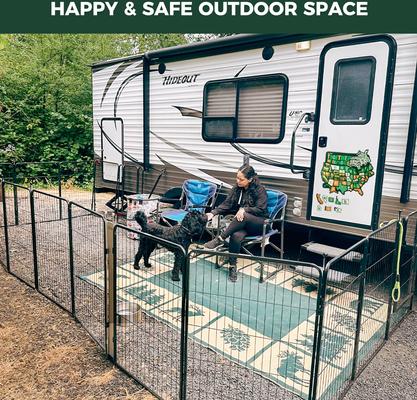 FXW Instant Outdoor Dog Playpen, Black