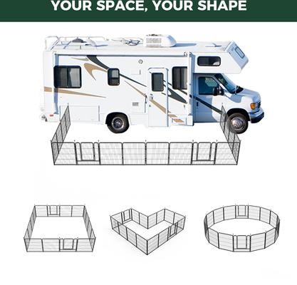 FXW Instant Outdoor Dog Playpen, Black