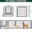 Show in main carousel: FXW Instant Outdoor Dog Playpen, Black, 24-in, 8-panel slide 6 of 8