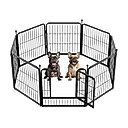 FXW Instant Outdoor Dog Playpen, Black, 24-in, 8-panel