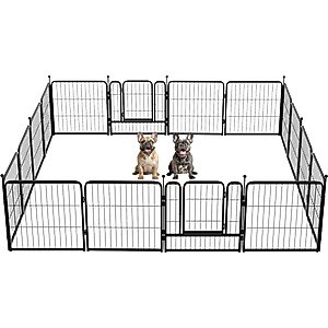 FXW Instant Outdoor Dog Playpen, Black, 24-in, 16-panel