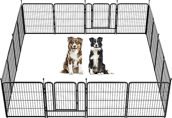 Show full view: FXW Instant Outdoor Dog Playpen, Black, 32-in, 16-panel slide 1 of 8