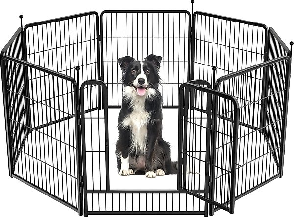 Show full view: FXW Instant Outdoor Dog Playpen, Black, 32-in, 8-panel slide 1 of 8