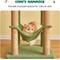 Show in main carousel: MWPO 63.8-in Multi-Level Cat Tree with Condo & Hammock, Green slide 7 of 11
