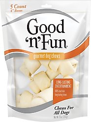 Good 'n' Fun Rawhide 4-in Dog Chews, 5 count