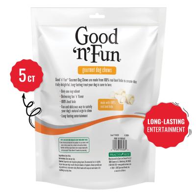 Show full view: Good 'n' Fun Rawhide 4-in Dog Chews, 5 count slide 3 of 7