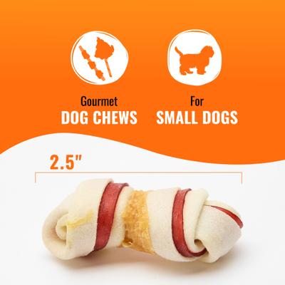 Show full view: Good 'n' Fun Triple Flavor Pork, Beef & Chicken Dog Treat Chew Bones, Mini, 18 count slide 5 of 8