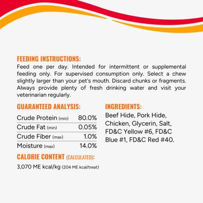 Show full view: Good 'n' Fun Triple Flavor 6-in Pork, Beef & Chicken Dog Treat Chew Bones, 1 count slide 8 of 9