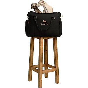 Noah & Paw Dog Car Seat Carrier, Canvas Collection, Medium, Black