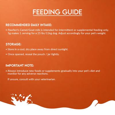 Show full view: Pawfect Nature's Sip Camel's Milk with Papaya, Banana, Broccoli & Flaxseed Powder Digestive Supplement for Dogs, 10-oz jar slide 8 of 9