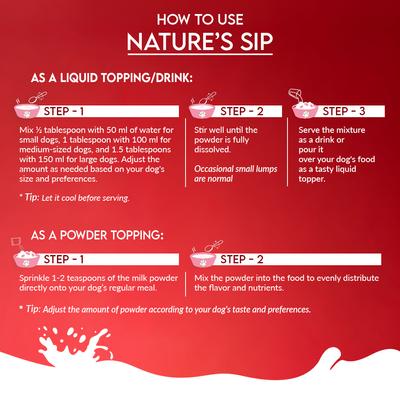 Show full view: Pawfect Nature's Sip Goat's Milk with Pomegranate & Cranberry Powder Immune Supplement for Dogs, 10-oz jar slide 6 of 9