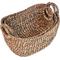 Show in main carousel: happimess Nellie Farmhouse Classic Handwoven Hyacinth Storage Boat Baskets with Handles, Brown, 3 count slide 5 of 7