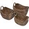 Show in main carousel: happimess Nellie Farmhouse Classic Handwoven Hyacinth Storage Boat Baskets with Handles, Brown, 3 count slide 1 of 7