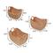 Show in main carousel: happimess Nellie Farmhouse Classic Handwoven Hyacinth Storage Boat Baskets with Handles, Natural, 3 count slide 4 of 7