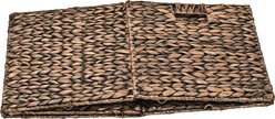 happimess Bryce 12.6" Classic Farmhouse Handwoven Hyacinth Collapsible Storage Cube Baskets with Handles, Brown, 5 count slide 2 of 7