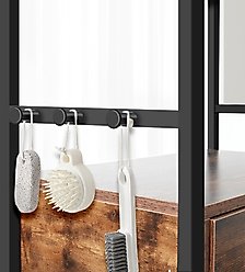 Yafylly 3 Height Adjustable Feeding Station Elevated Dog Bowls, Brown slide 2 of 9