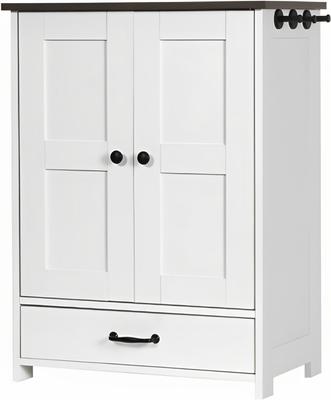 Show full view: Yafylly Feeding Station with Storage Elevated Dog Bowl, White slide 3 of 10