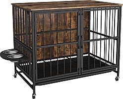 Yafylly 360 Degree Rotation Adjustable Elevated Dog Bowl