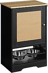 Yafylly Feeding Station with Storage Cabinet Elevated Dog Bowl