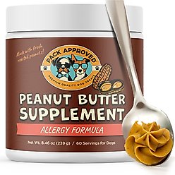 Pack Approved Peanut Butter Allergy Supplement with Colostrum for Dogs, 8.46-oz