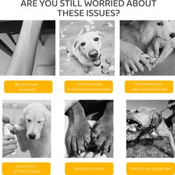 LILIPRO PG100BA Cordless 2-Speed Nail Grinder for Dogs & Cats, Yellow & White slide 2 of 7