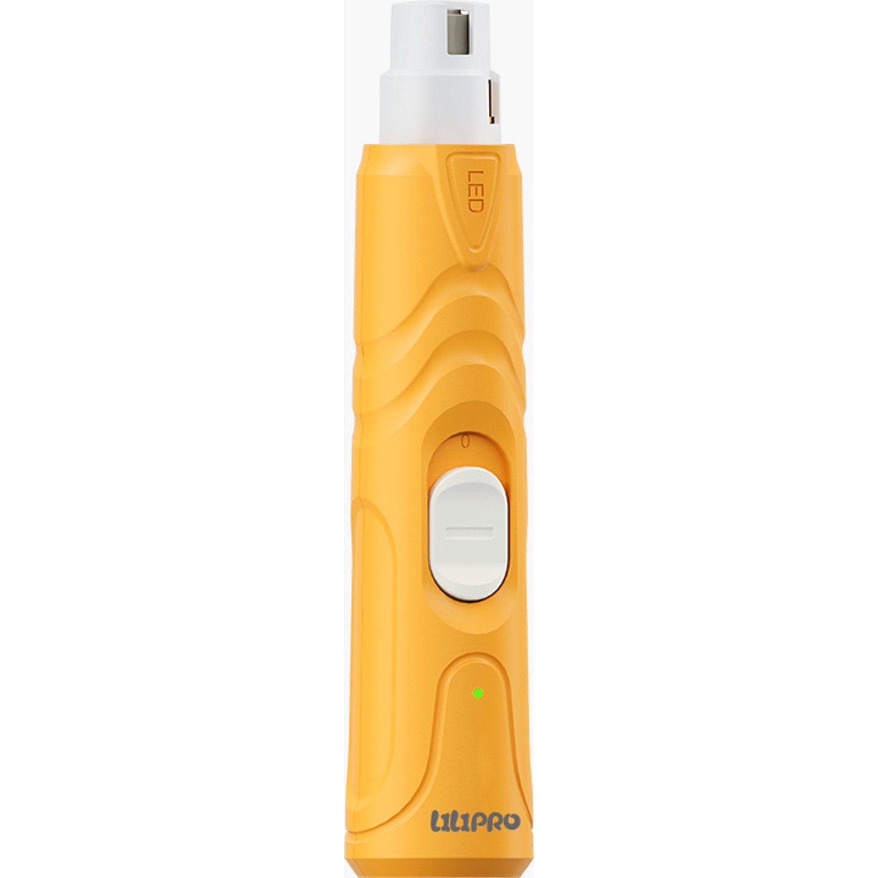 LILIPRO PG100BA Cordless 2-Speed Nail Grinder for Dogs & Cats, Yellow & White