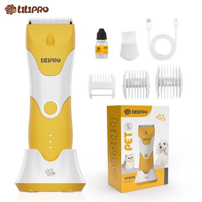 Show full view: LILIPRO PT303 Cordless Hair Grooming Clipper Kit for Dogs & Cats, Yellow slide 7 of 8