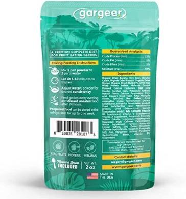 Show full view: ABDragons 2 Week Crested Gecko Meal Plan, Juvenile slide 7 of 8