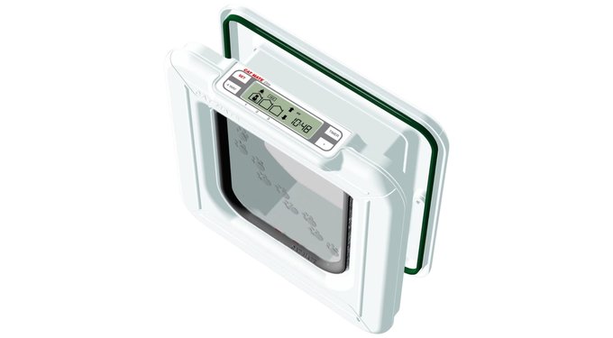 CAT MATE Elite Super Selective I.D. Disc Cat Flap, White - Chewy.com
