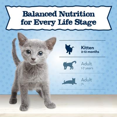 Show full view: Blue Buffalo Baby Blue Healthy Growth Formula Grain-Free High Protein Salmon Recipe Kitten Wet Food, 3-oz cans, case of 24 slide 9 of 10