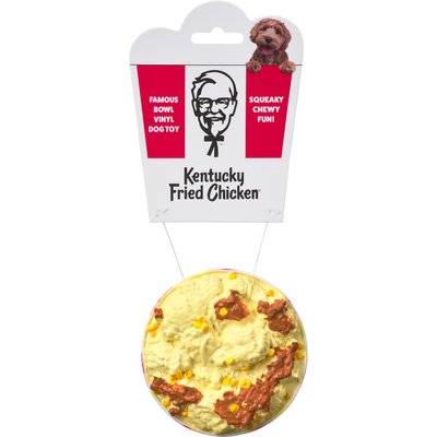 Spot Spot Kentucky Fried Chicken Vinyl Famous Bowl Dog Toy, 4-in