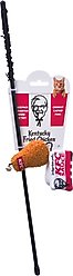 Spot Kentucky Fried Chicken Sauce Count & Drumstick Wand Cat Toy w/ Catnip