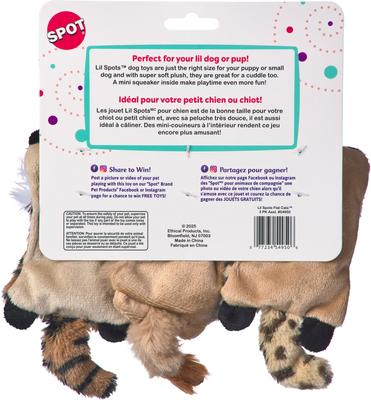 Show full view: Spot Ethical Products Spot Lil Spots Flat Cats Dog Toy, 3 count slide 3 of 3