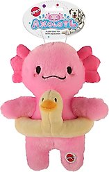 Spot Ethical Products Spot Axolotl w/ Duck Tube Dog Toy, 10-in