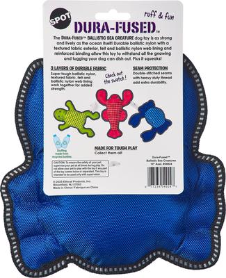 Show full view: Spot Ethical Products Spot Dura-Fuse Sea Creatures Dog Toy, 10-in slide 5 of 7