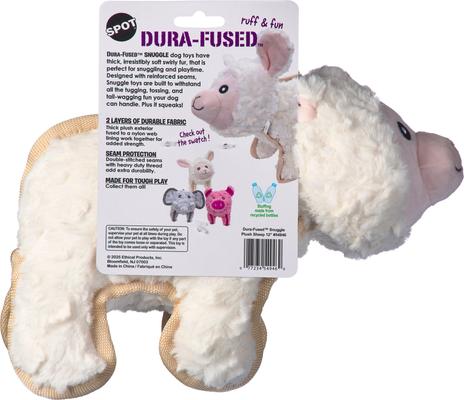 Show full view: Spot Ethical Products Spot Dura-Fuse Snuggle Sheep Dog Toy, 12-in slide 2 of 4